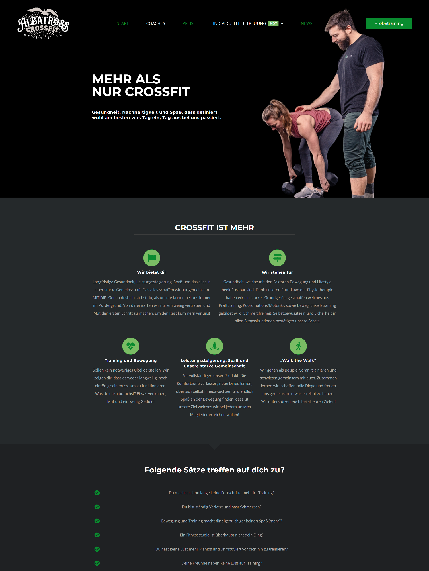 Website Albatross Athletic GmbH Regensburg