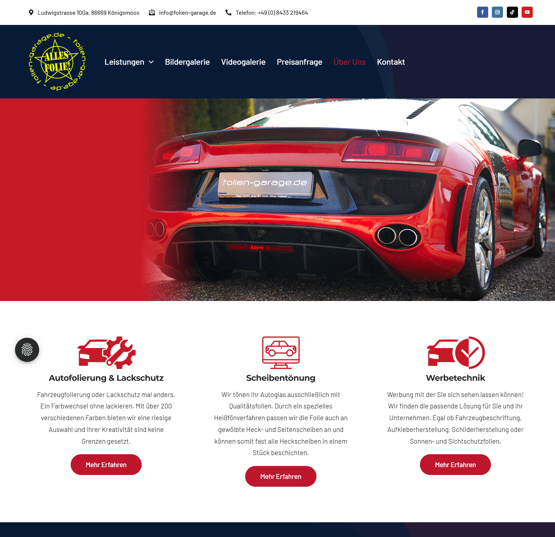 Website FOLIEN-garage